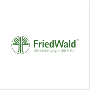 Logo Friedwald weiss schatten